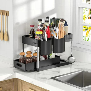 Sliding Cabinet Storage Rack