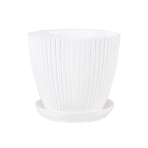 Plastic Planter Pot Round Flowerpot with Drainage Tray 14:175;200007763:201336106;583:200011020#9cm 43 € AVADA - Best Sellers PIUMA HOME