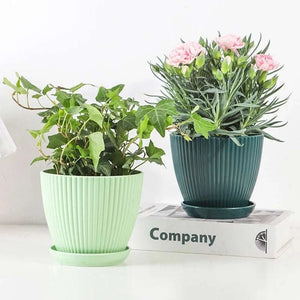 Plastic Planter Pot Round Flowerpot with Drainage Tray 14:175;200007763:201336106;583:200011020#9cm 43 € AVADA - Best Sellers PIUMA HOME