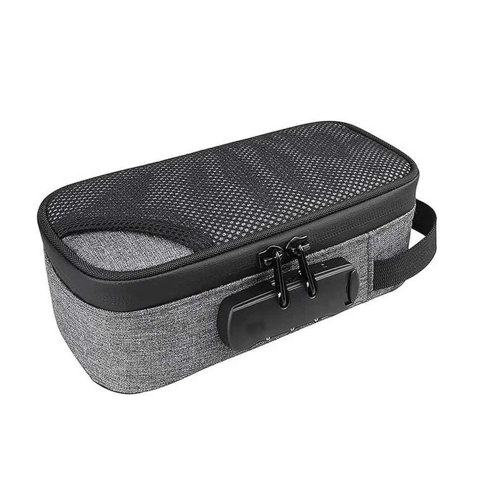 Smell Proof Bag with Combination Lock Odor Resistant Storage Case Travel Organizer for Cash Cards Passport Jewelry Home Use