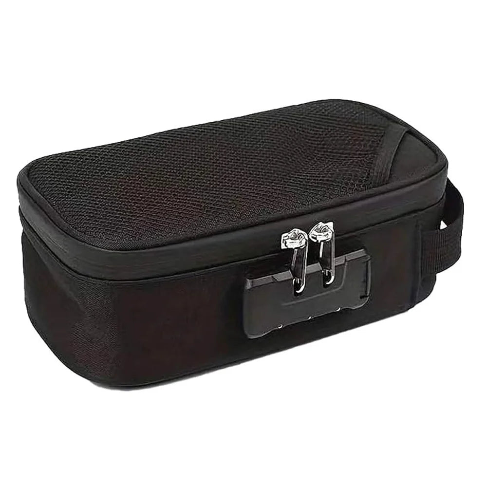 Smell Proof Bag with Combination Lock Odor Resistant Storage Case Travel Organizer for Cash Cards Passport Jewelry Home Use