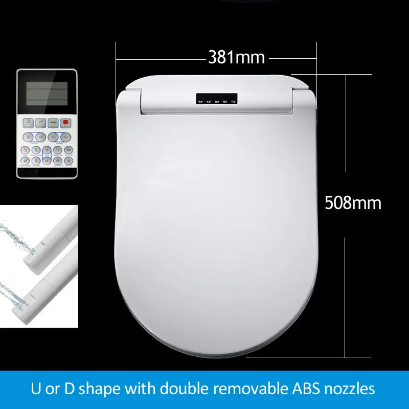 Ecofresh U O V shape Intelligent Toilet Seat Electric Bidet Cover Smart Bidet Heated Toilet seat Led Light Wc smart toilet seat
