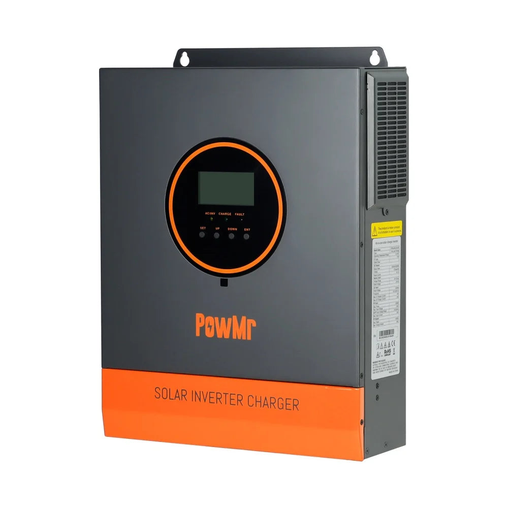 PowMr 24V 3200W 110V Hybrid Solar Inverter MPPT 60A Charger Controller Max PV Solar 108Vdc inversores híbridos solares for home