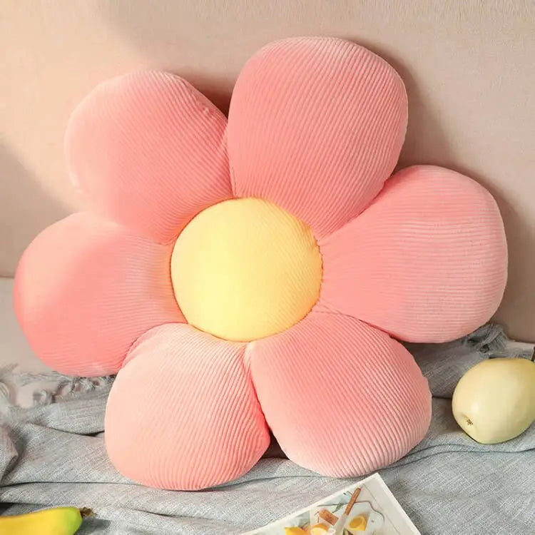 35CM Colorful Flowers Plush Pillow Plant Petal Cushion Stuffed Toys Home Decor Gift