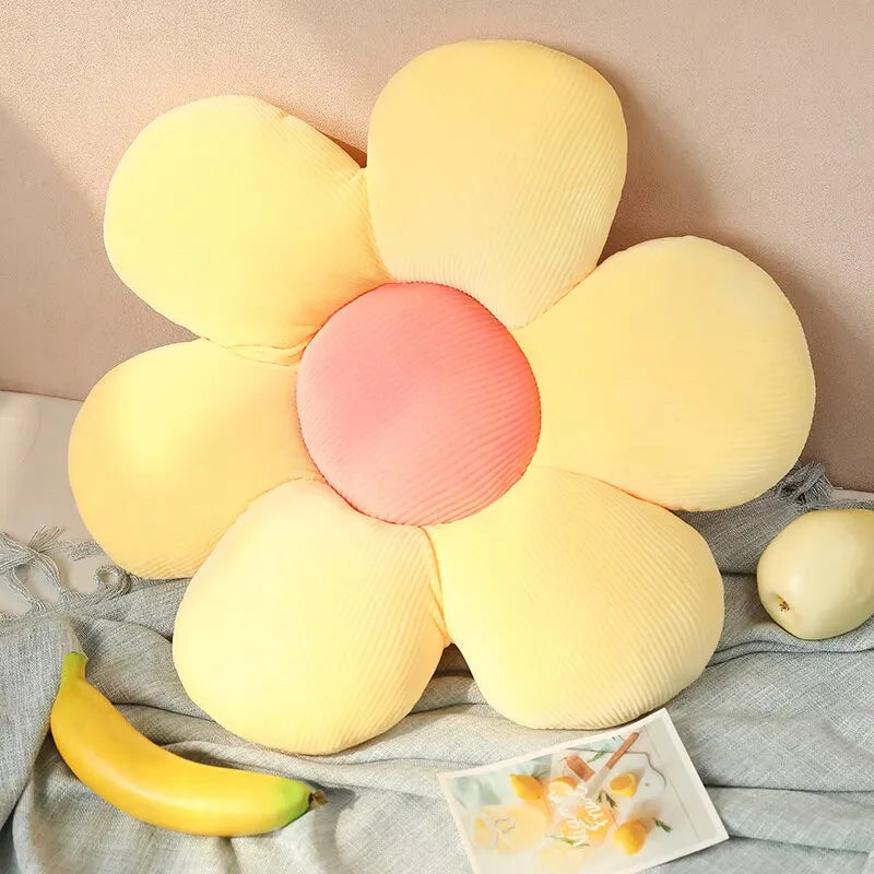35CM Colorful Flowers Plush Pillow Plant Petal Cushion Stuffed Toys Home Decor Gift