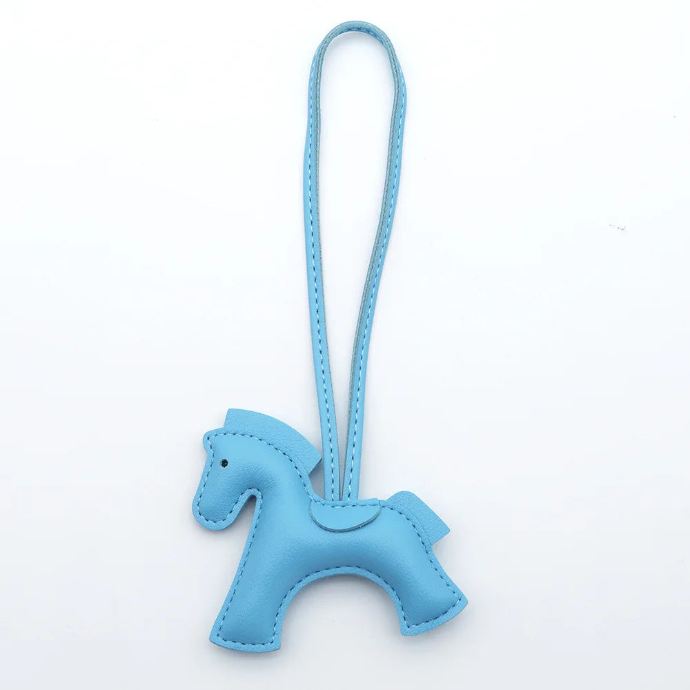 Pony Bag Charm, PU Leather Luggage & Car Pendant, Premium Versatile Travel Accessories