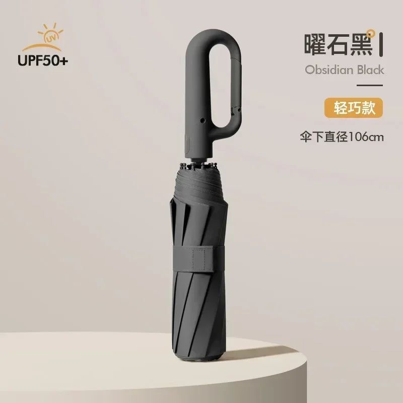 Parapluie Coupe-vent Renforcé Pliage Automatique Grande Taille Protection Solaire UV Anti-tempête Parapluie de Voyage