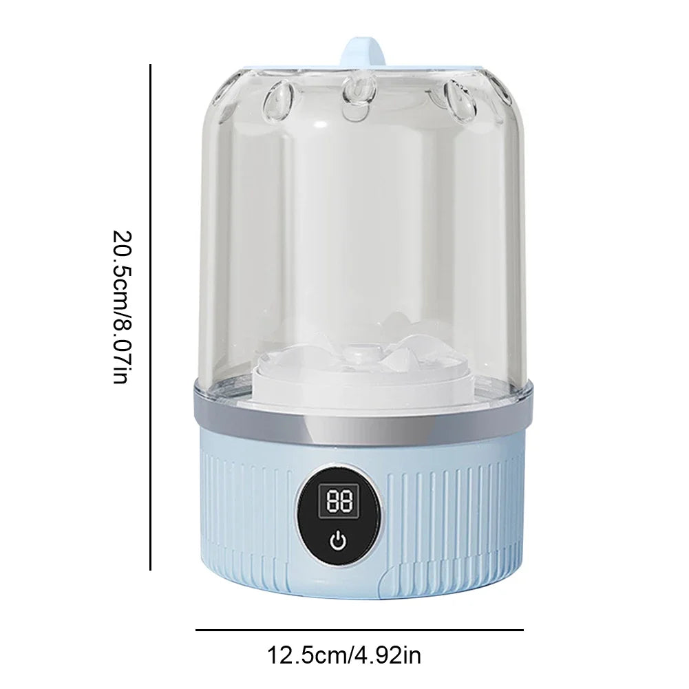 Mini Washing Machine Portable Washer Underwear Washer Rechargeable Automatic Laundry Cup Washing Machine Travel Home Dormitory