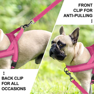 No Pull Dog Harness Nylon Padded Pet Vest Adjustable Small Medium Large
