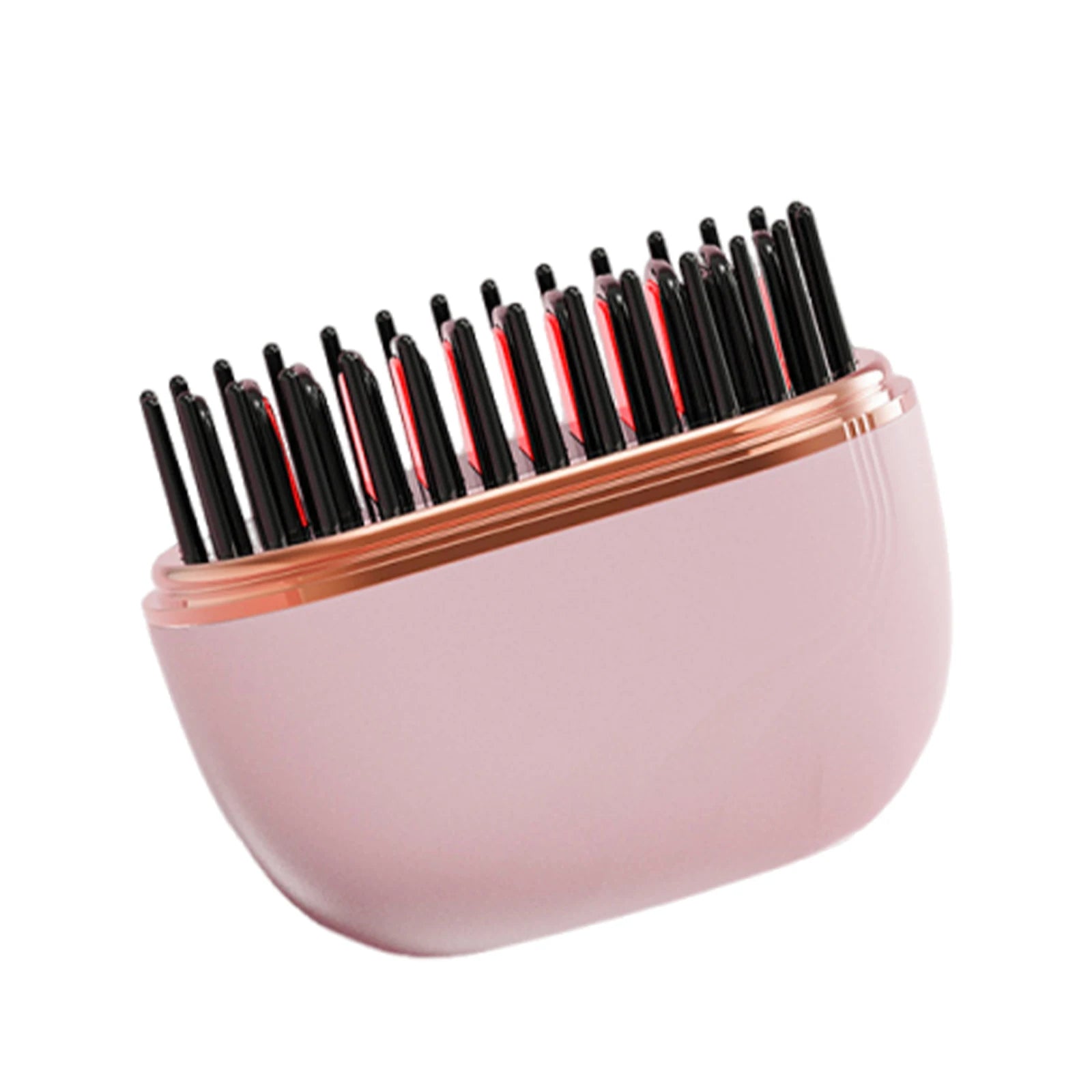 Wireless Hair Straightener Brush USB Rechargeable 30s Fast Heat 3 Temperature for Straight & Curly Hair Types Mini Travel Styler