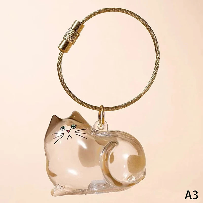 1/6pcs My Pet's Fur Container Cat Hair Storage Box Hanging Cat Keychain Pendant Pet Hair Grooming Souvenirs Bag Hanging Decor