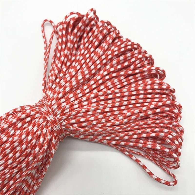 10Yards/Lot 2mm Solid Parachute Cord Lanyard Rope Mil Spec Type One Strand Climbing Camping Survival Equipment Paracord