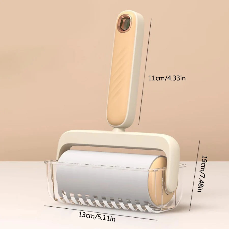 Tearable Roll Paper Sticky Roller Brush Plush Razor Replaceable Core Cleaning Tool Pet Hair removal roller Carpet Cleaning Brush