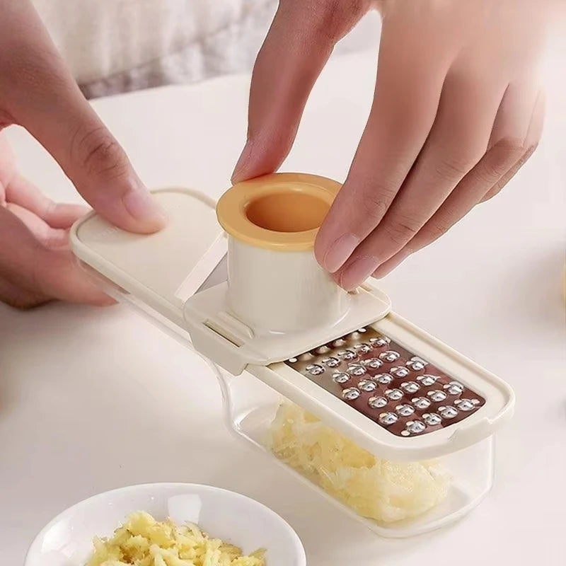 3-in-1 Multifunctional Ginger and Garlic Grinder Home Kitchen Slicer All Grinder