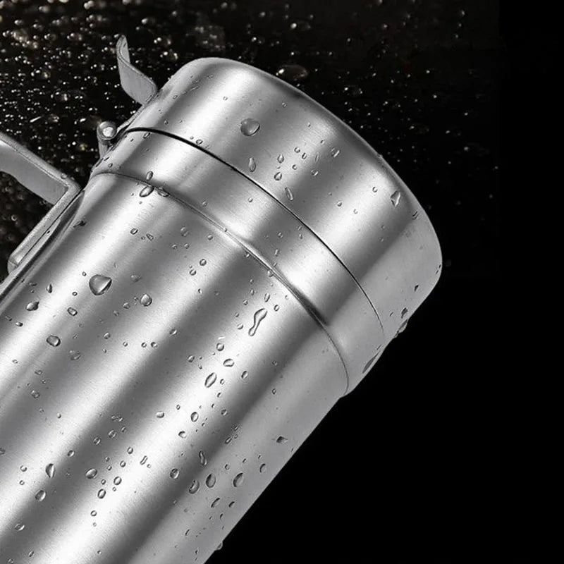 Stainless Steel Oil Bottle Kitchen Dispenser Gravy Boat 500ml