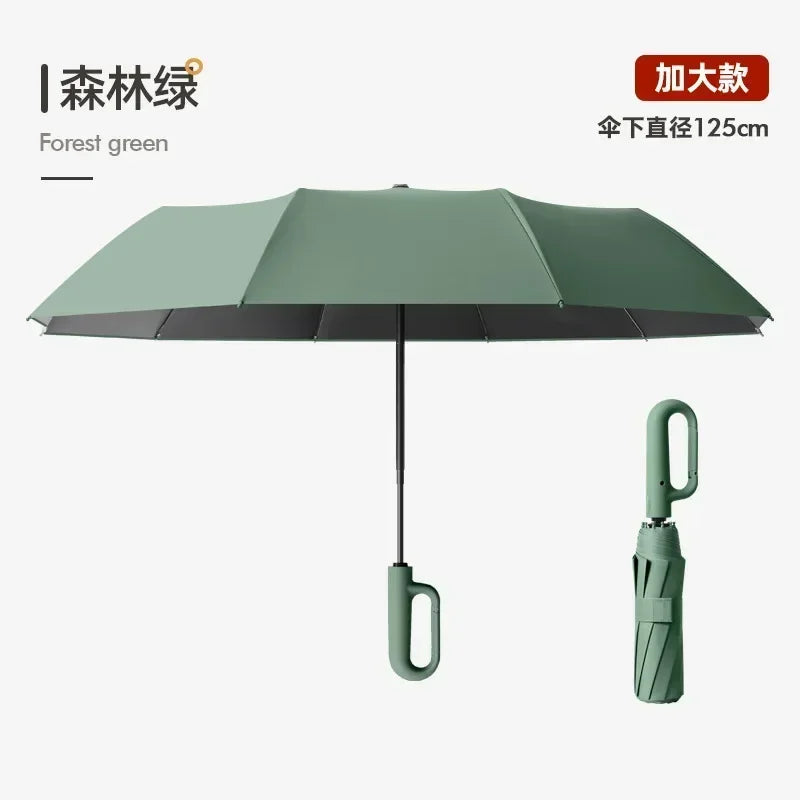 Parapluie Coupe-Vent Renforcé Pliant Automatique Grande Taille Protection Solaire Anti-Tempête Parapluie de Voyage