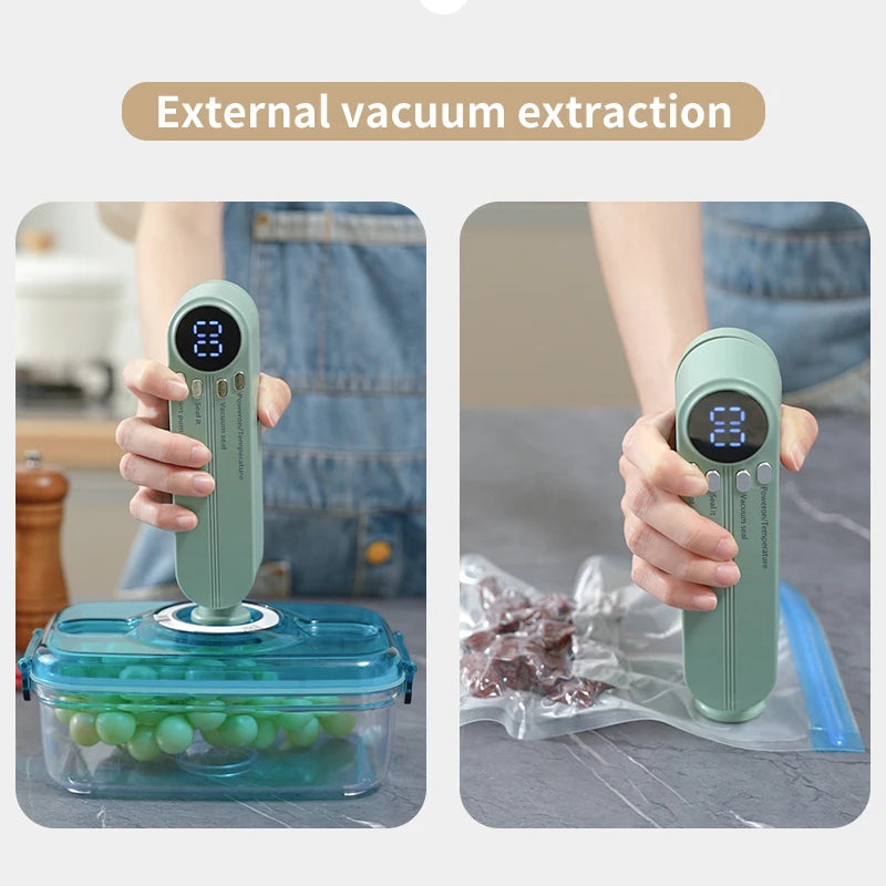 Portable Vacuum Sealer for Kitchen Meal Prep