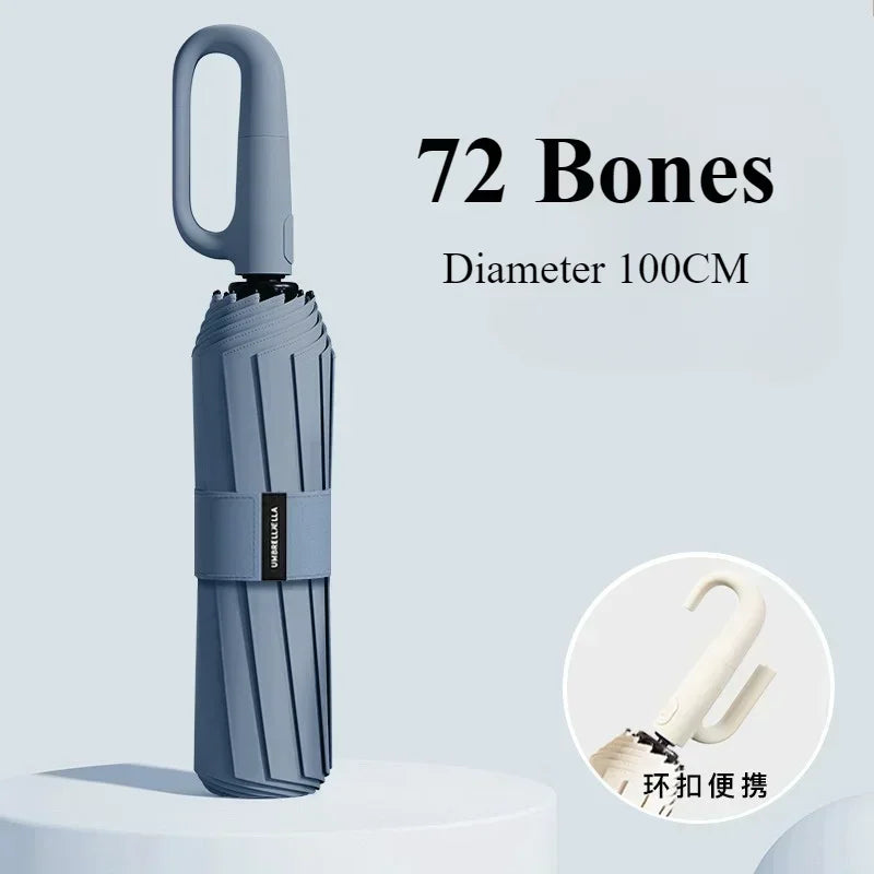 Parapluie Coupe-vent Renforcé Pliage Automatique Grande Taille Protection Solaire UV Anti-tempête Parapluie de Voyage