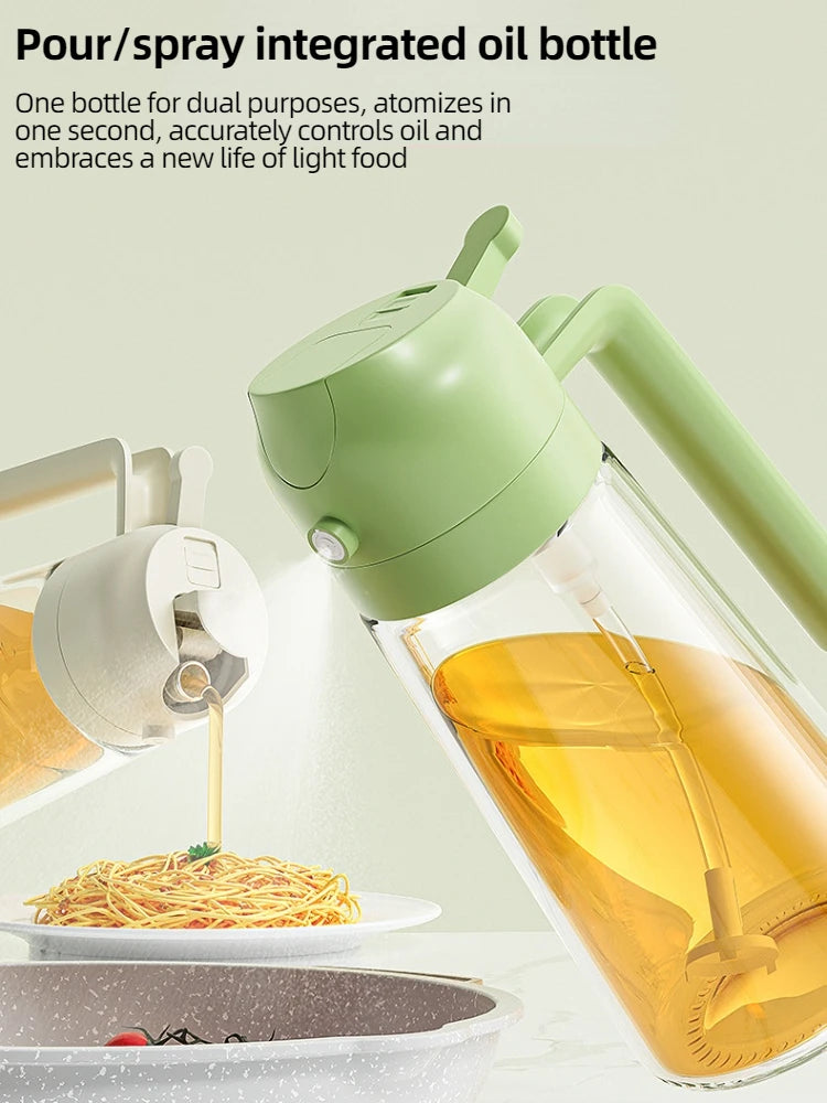 Glass Olive Oil Sprayer Mister 2-in-1 Air Fryer BBQ Kitchen