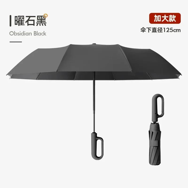 Parapluie Coupe-Vent Renforcé Pliant Automatique Grande Taille Protection Solaire Anti-Tempête Parapluie de Voyage