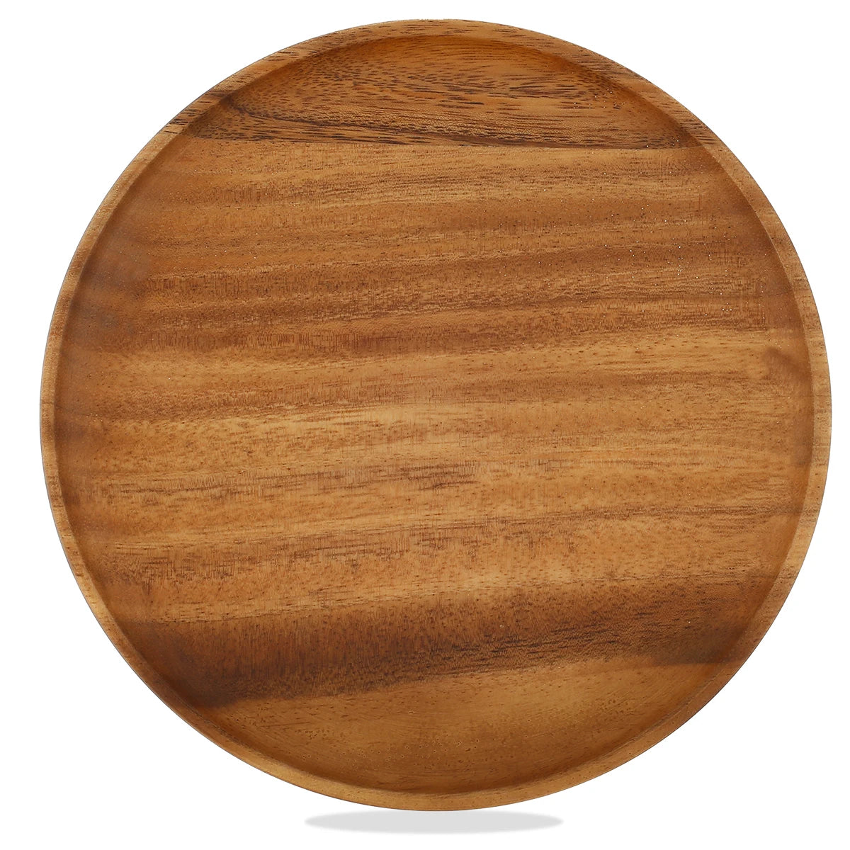 Round Wooden Pizza Serving Board Wooden Cutting Board Charcuterie Tray 7/9/11 Inch Fruit Snack Plate Practical Kitchen Utensils
