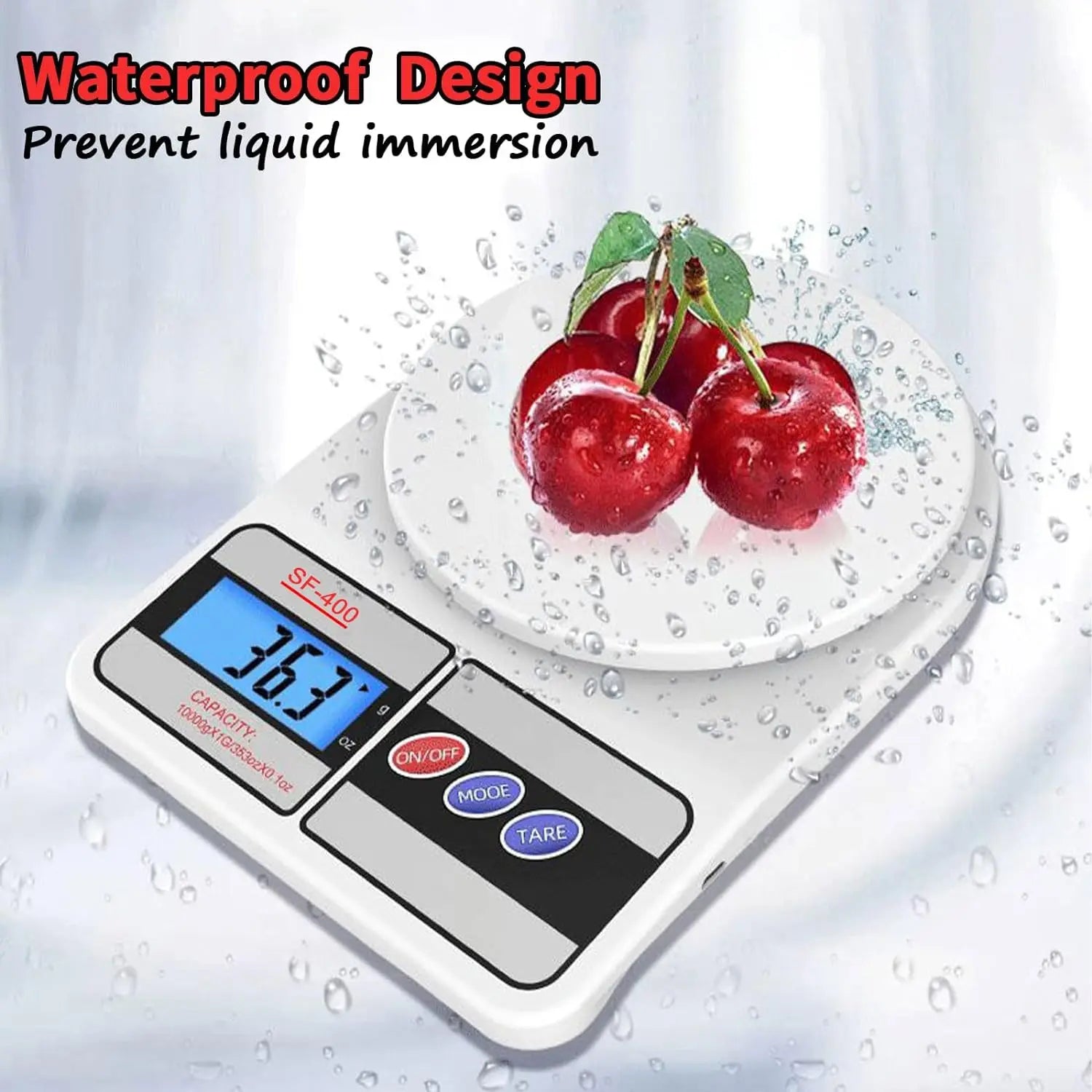 Digital Kitchen Scale Portable Food Weight Measuring Tool