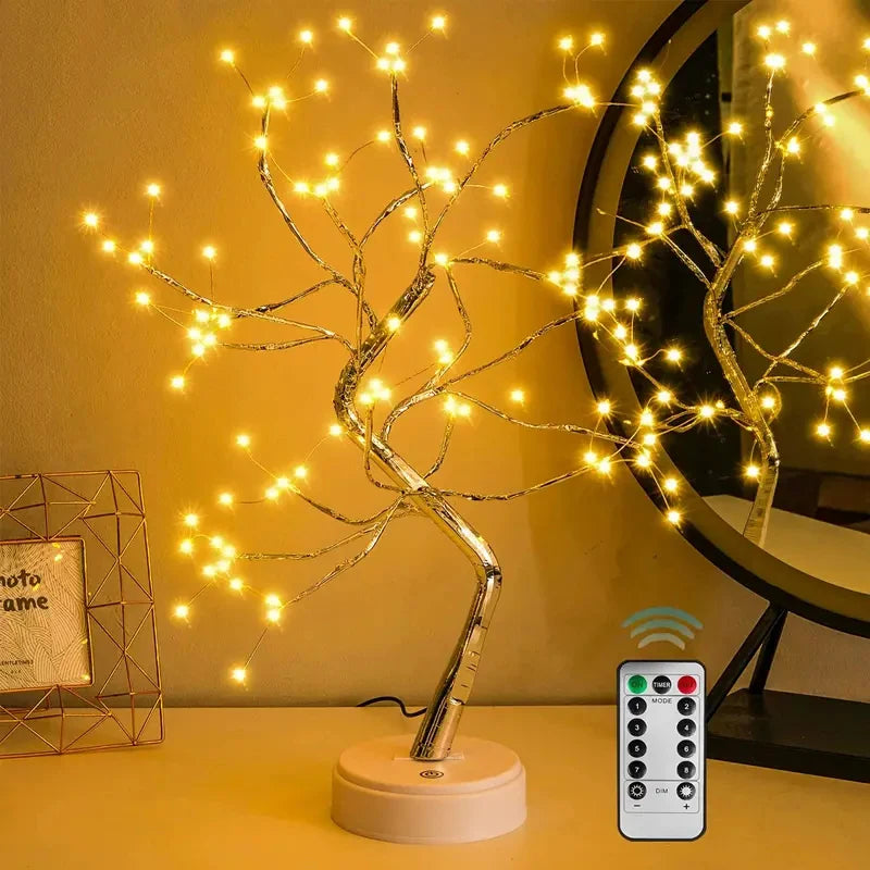Cherry Blossom LED Bonsai Tree Lamp Warm Light Home Decoration
