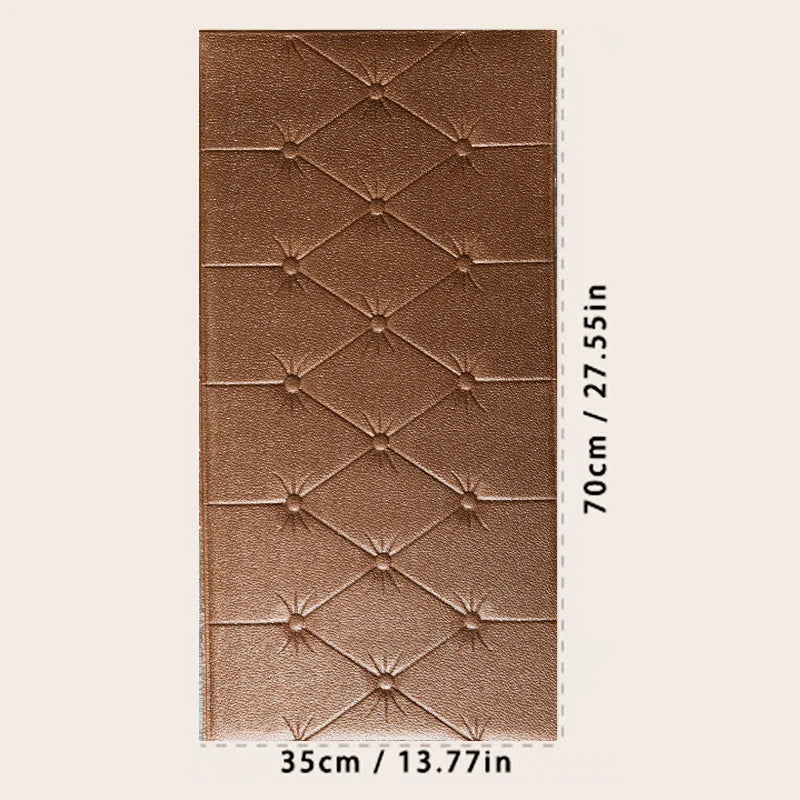 Thickened self-adhesive 3D wall sticker wallpaper tatami anti-collision wall pad children's bedroom living room soft foam pad