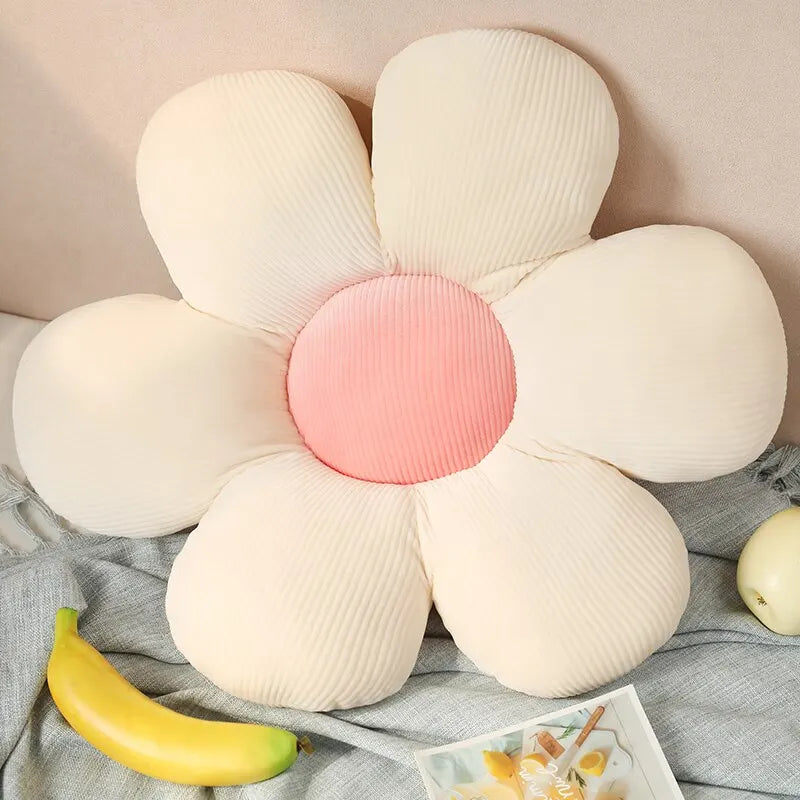 35CM Colorful Flowers Plush Pillow Plant Petal Cushion Stuffed Toys Home Decor Gift