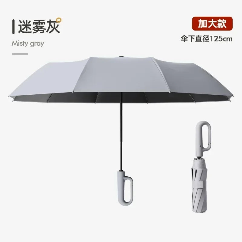 Parapluie Coupe-vent Renforcé Pliage Automatique Grande Taille Protection Solaire UV Anti-tempête Parapluie de Voyage