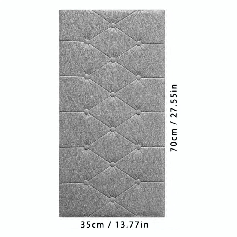 Thickened self-adhesive 3D wall sticker wallpaper tatami anti-collision wall pad children's bedroom living room soft foam pad