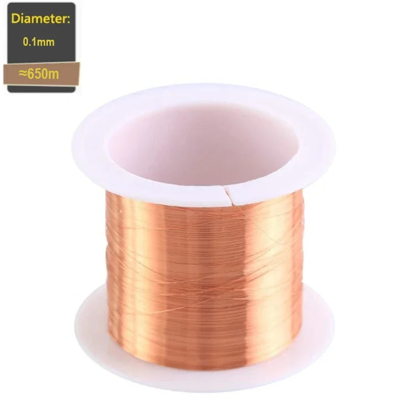 1-3Rolls 50g Copper Wire 0.1~1.5mm Cable Copper Wire Magnet Wire copper lacquer wire Enameled Copper Winding Wire