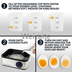Egg Boiler Stainless Steel Automatic Power Off Kitchen Gadget
