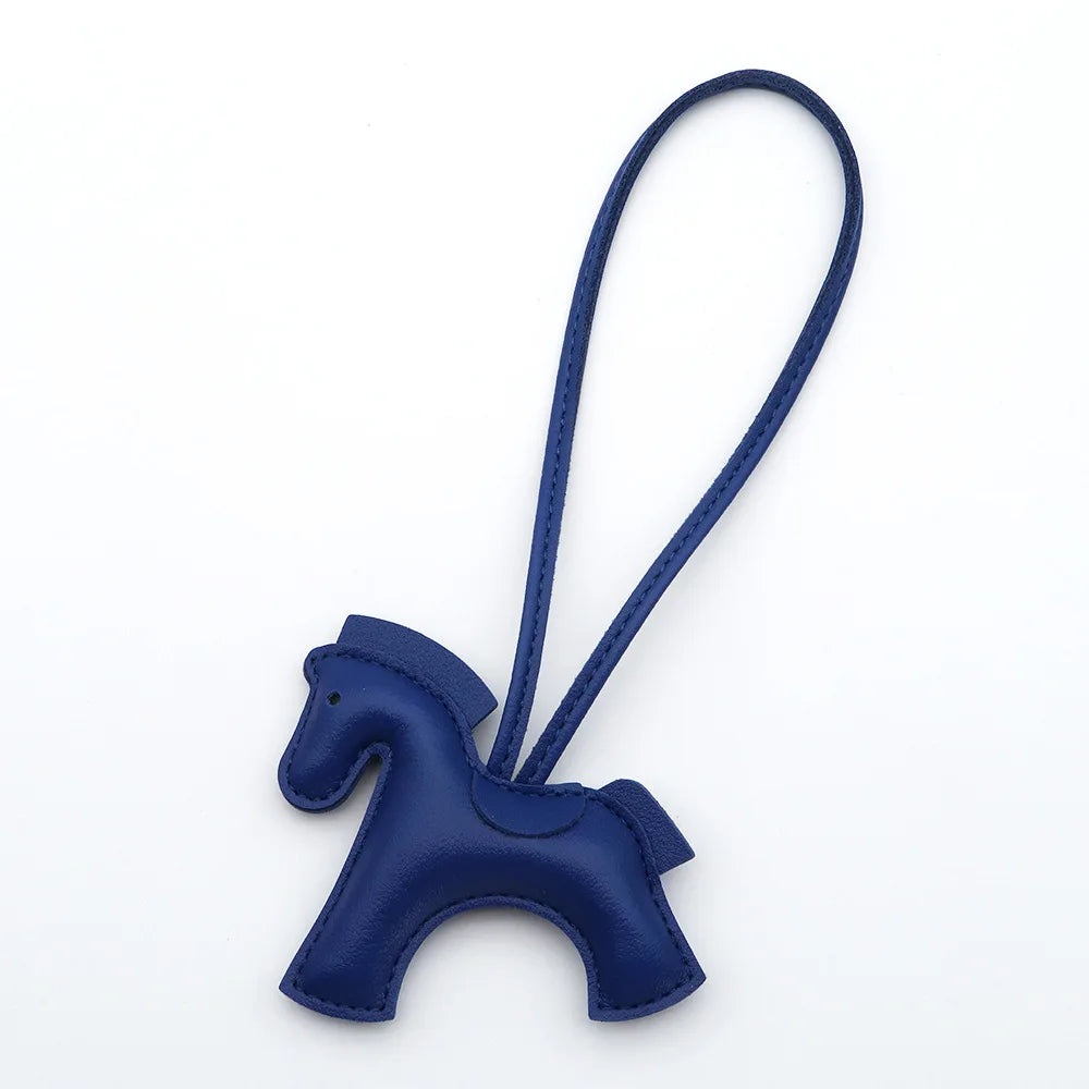 Pony Bag Charm, PU Leather Luggage & Car Pendant, Premium Versatile Travel Accessories