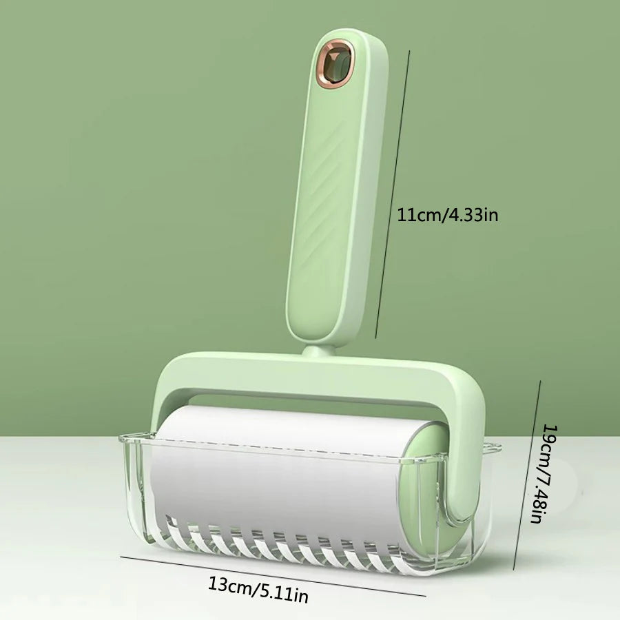 Tearable Roll Paper Sticky Roller Brush Plush Razor Replaceable Core Cleaning Tool Pet Hair removal roller Carpet Cleaning Brush