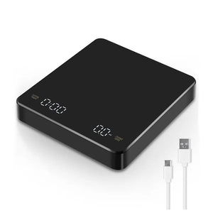 Coffee Scale 0.1g Timer Espresso USB Kitchen Weighing